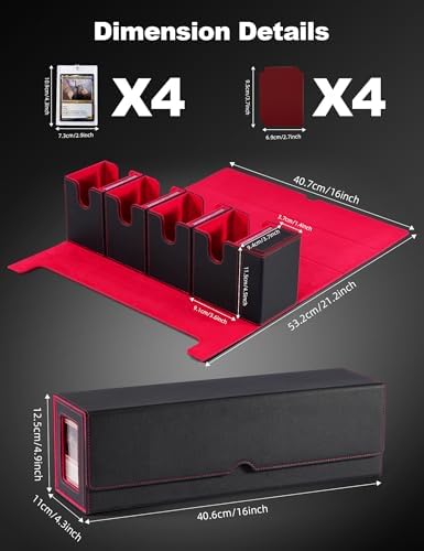 Banloga Magic Deck Box with Commander Display