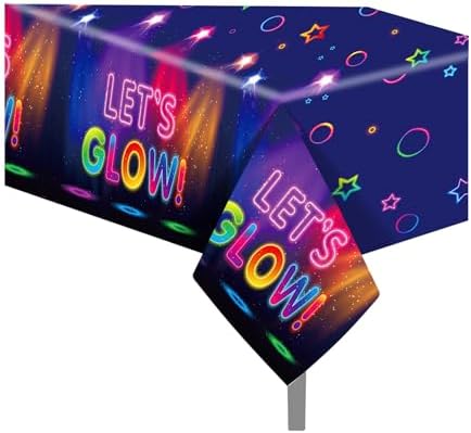 Lide Road Glow in The Dark Tablecloth Set 2 Pcs 54x87In