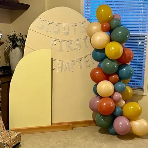 KEPMOV Boho Rainbow Balloons 60Pcs Set 12 Inch Decor