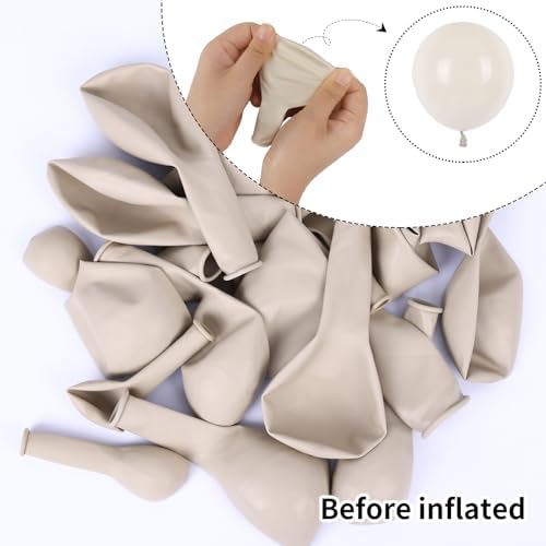 White Sand Balloons 105pcs 5101218 Inch Garland Arch Kit for Parties