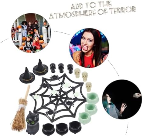 Kichvoe 2sets Miniature Halloween Figurines Set for Halloween Decorations
