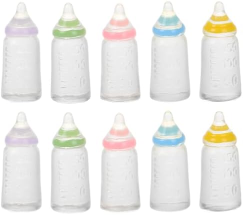Kichvoe 30pcs Miniature Doll Bottle Set for Baptism Party Favors