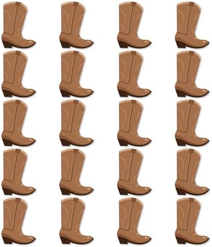 Big Dot of Happiness Western Hoedown Cut Outs - Set of 20