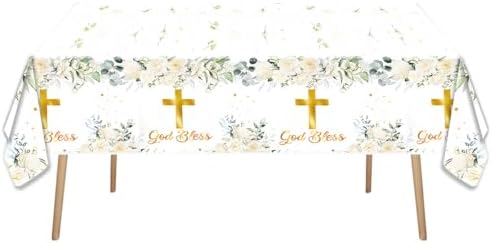 OULUN 2Pcs God Bless Party Tablecloth 42 x 70