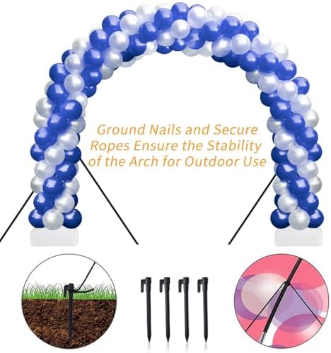 RUBFAC Balloon Arch Kit 8ft Tall 9ft Wide