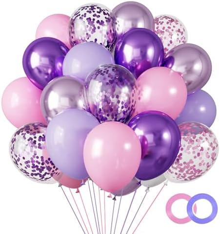 RUBFAC 65 Pcs 12 Inches Balloon Arch Garland Kit