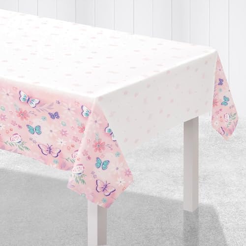 HOME HOOPLA Butterfly Party Table Cover 52x96 Inches