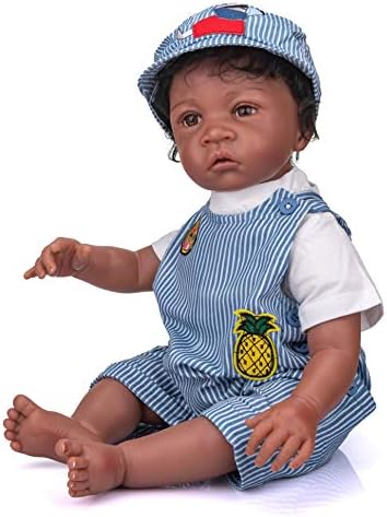Angelbaby 24 Inch Black Reborn Toddler Boy Doll