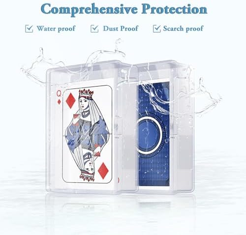 Kitoyz Clear Plastic Card Cases for 100 Cards 12 PCS