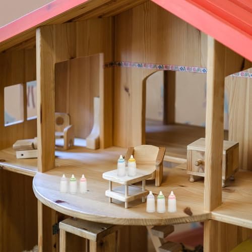 Kichvoe 30pcs Miniature Doll Bottle Set for Baptism Party Favors