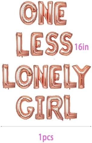 One Less Lonely Girl Bachelorette Decor Banner