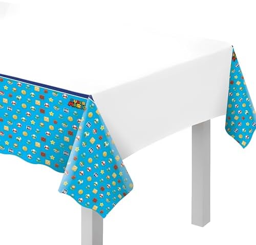 Super Mario Themed Plastic Table Cover 54x96