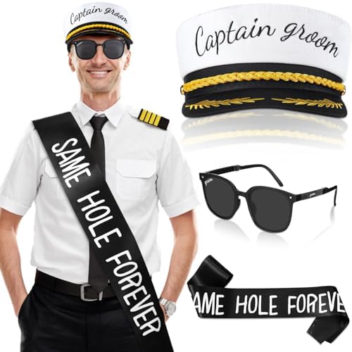 JaGely 3 Pcs Bachelor Party Accessories Groom Set