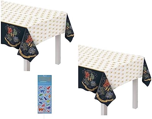 Amscan Harry Potter Hogwarts Birthday Party Supplies Bundle 2 Table Covers