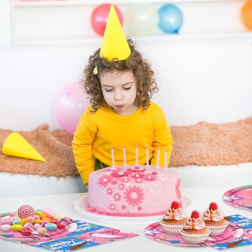 40 Packs Cartoon Party Plates and Napkins Set