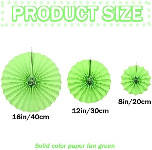 CEEYSEE 6 Piece Hanging Paper Fans Party Decoration Set