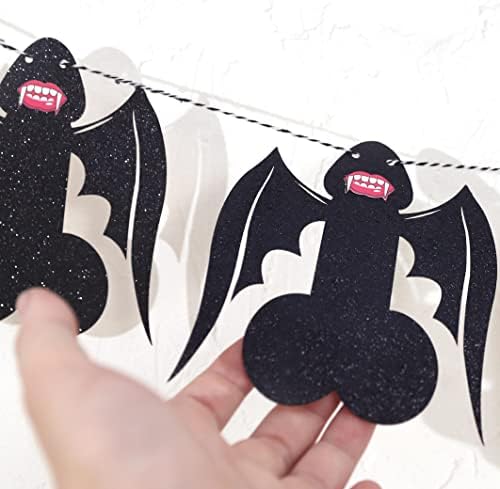 Halloween Vampire Bachelorette Party Banners with Wings and Fangs