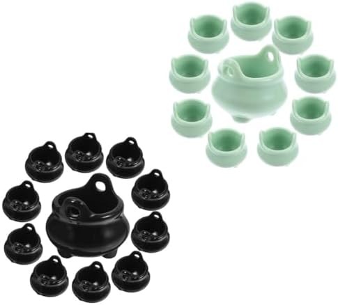Toyvian 80pcs Miniature Witch Cauldron Pots Halloween Decorations
