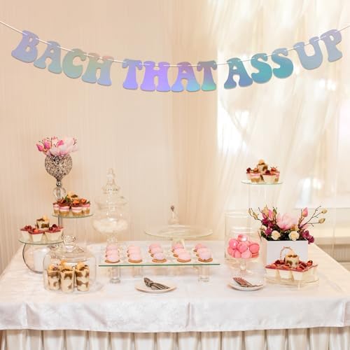 Bach That Ass Up Holographic Banner Pre-Strung