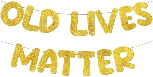 Fulmoon Glitter Gold Birthday Banner 656 ft