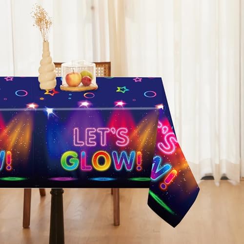 Lide Road Glow in The Dark Tablecloth Set 2 Pcs 54x87In