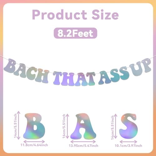 Bach That Ass Up Holographic Banner Pre-Strung