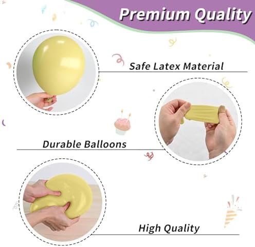 FEYG Pastel Balloons 12 Inch Rainbow Kit
