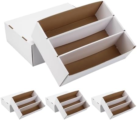 4 Pack Cardboard Storage Boxes for Trading Cards