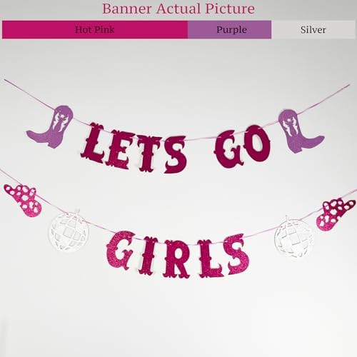Lets Go Girls Cowgirl Bachelorette Banner