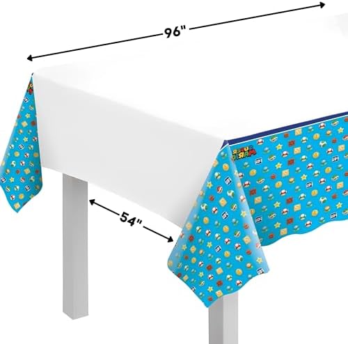 Super Mario Themed Plastic Table Cover 54x96