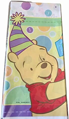 Poohs 1st Birthday 54x102 Inch Table Cover