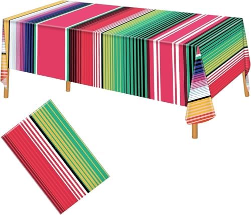 Hxezoc Mexican Stripe Tablecloth 54 x 108 Inch