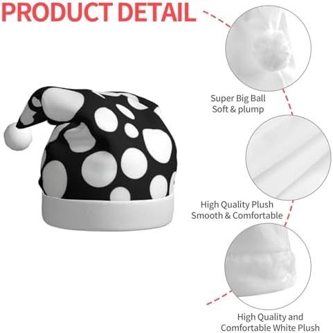 QINZHENG Personalized Santa Hat Velvet Plush