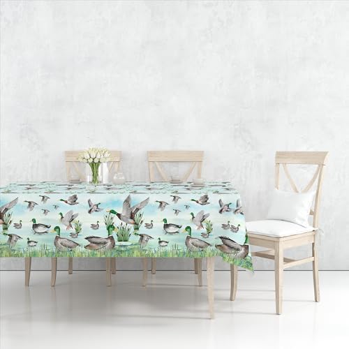 2pcs Mallard Duck Party Tablecloths 1st Birthday Decor