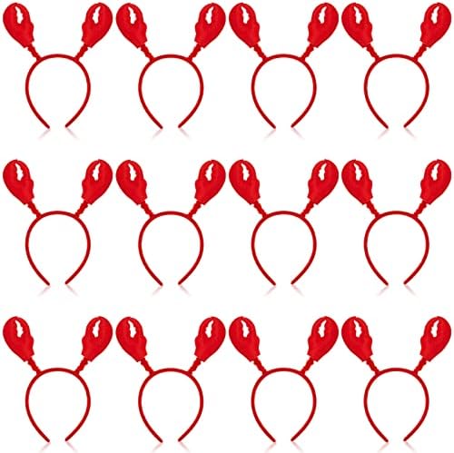 Crowye 12 Pcs Crab Lobster Headbands for Halloween Cosplay Parties