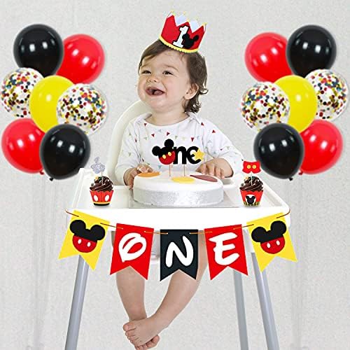 Family Pro 1st Birthday Party Supplies Decorations 58Pcs