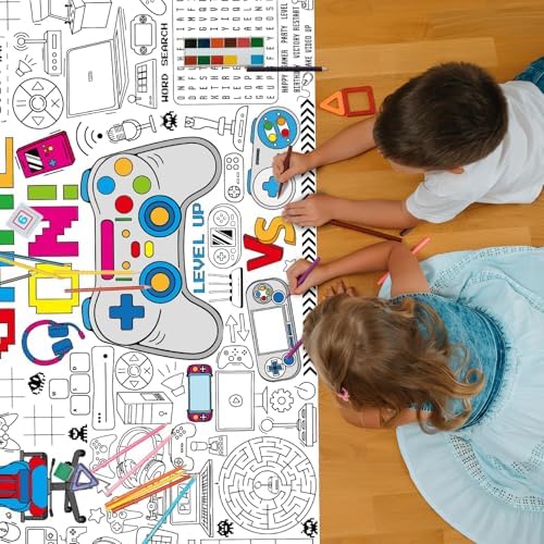 Giant Video Game Coloring Poster for Kids