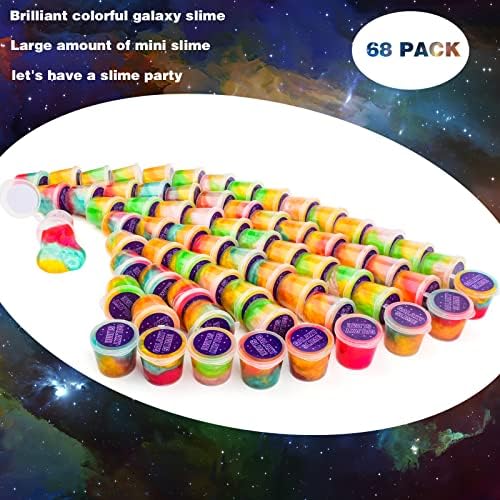 Galaxy Slime Kit 68 Pack for Kids
