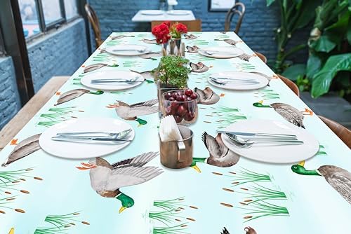 2pcs Mallard Duck Party Tablecloths 1st Birthday Decor