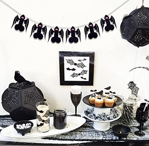 Halloween Vampire Bachelorette Party Banners with Wings and Fangs