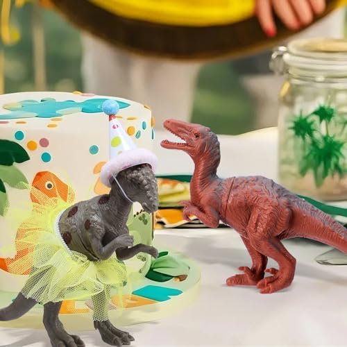 Weysat 27pcs Dinosaur Party Decorations with Hats and Skirts