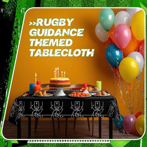4 Pcs Basketball Theme Tablecloths for Parties