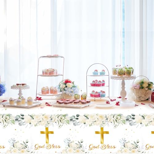 OULUN 2Pcs God Bless Party Tablecloth 42 x 70