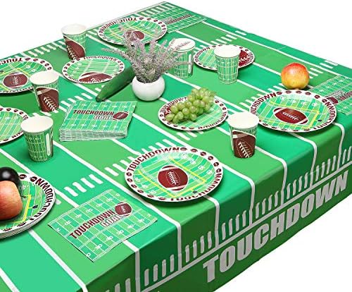 Gatherfun Football Party Tablecloth 54 X 108 Inch 3 Pack