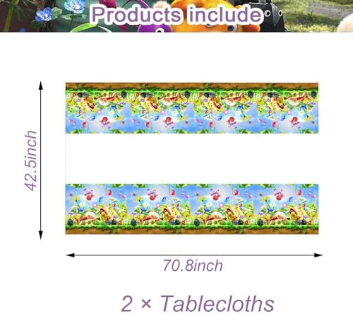 2Pcs Sonic Tablecloth Disposable Tablecover for Birthday Party