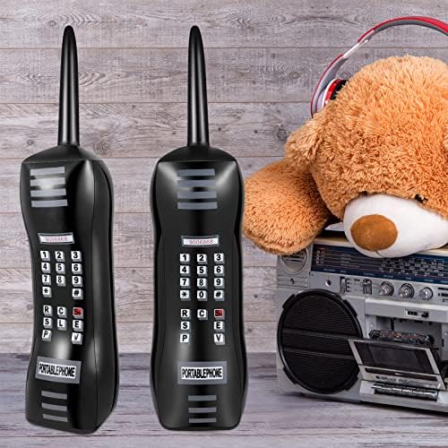 6 Pcs 30 Inch Retro Inflatable Phone Props