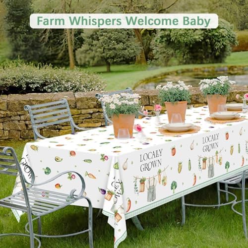 3Pcs Locally Grown Baby Shower Tablecloth Set