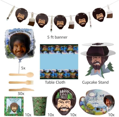 Mighty Mojo Bob Ross Party In A Box Kit
