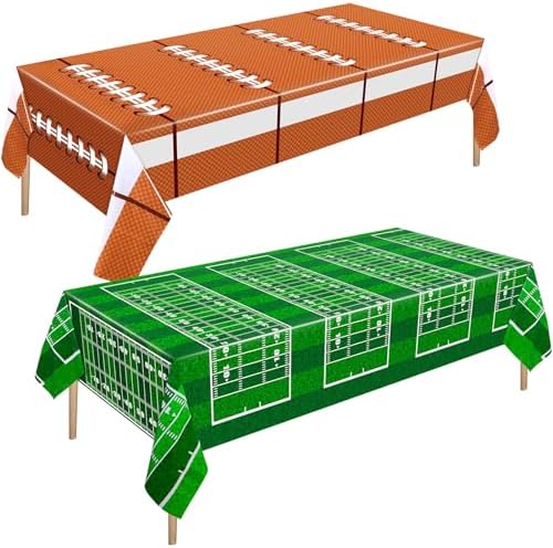 Mixweer Football Theme Tablecloths 54x108in