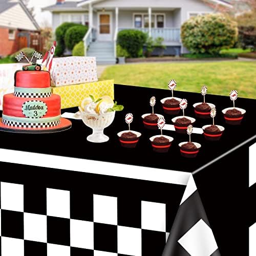 Racing Car Theme Tablecloths 4pcs 51x86 Inches